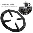 thumbnail image 2 of Fdit1 Moka Pot Holder Estante Estante de Hierro Inoxidable Negro Moka Cafetera Estante Estufa Redonda Quemador Soporte de Herramientas de Cocina Anillo de Higoodz Cocina, 2 of 7