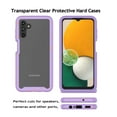 thumbnail image 2 of Galaxy A13 5G (2021) Case Clear, Case Cover for 2021 Samsung Galaxy A13 6.5", Njjex Full-Body Rugged Transparent Clear Back Bumper Case Cover for Samsung Galaxy A13 2021 -Purple, 2 of 10