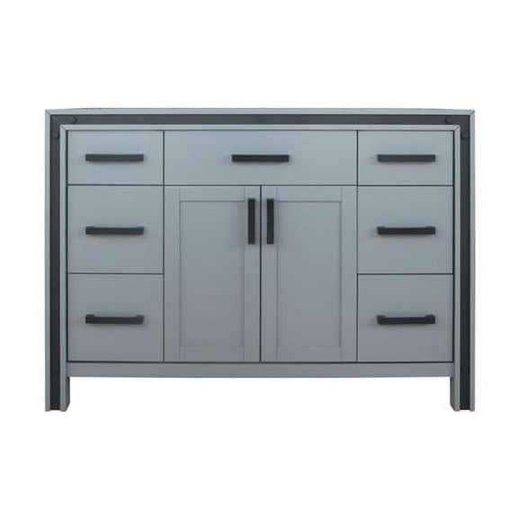 48 in. Ziva Bathroom Vanity Cabinet, Dark Grey