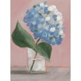 thumbnail image 2 of Moore, Regina 12x14 White Modern Wood Framed Museum Art Print Titled - Single Hydrangea II, 2 of 4