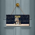 thumbnail image 2 of Happy New Year Boston Terrier Welcome 2025 Balloon Firework Party Landscape Wood Sign Gentleman Dog Lover Gifts Hanging Wall Home Decor - 01014, 2 of 5