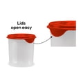 thumbnail image 2 of Plasvale Food Storage Containers with Lids, Freezer, Microwave and Dishwasher Safe - BPA Free (8-Pieces Set, Red, Model 6), 2 of 4