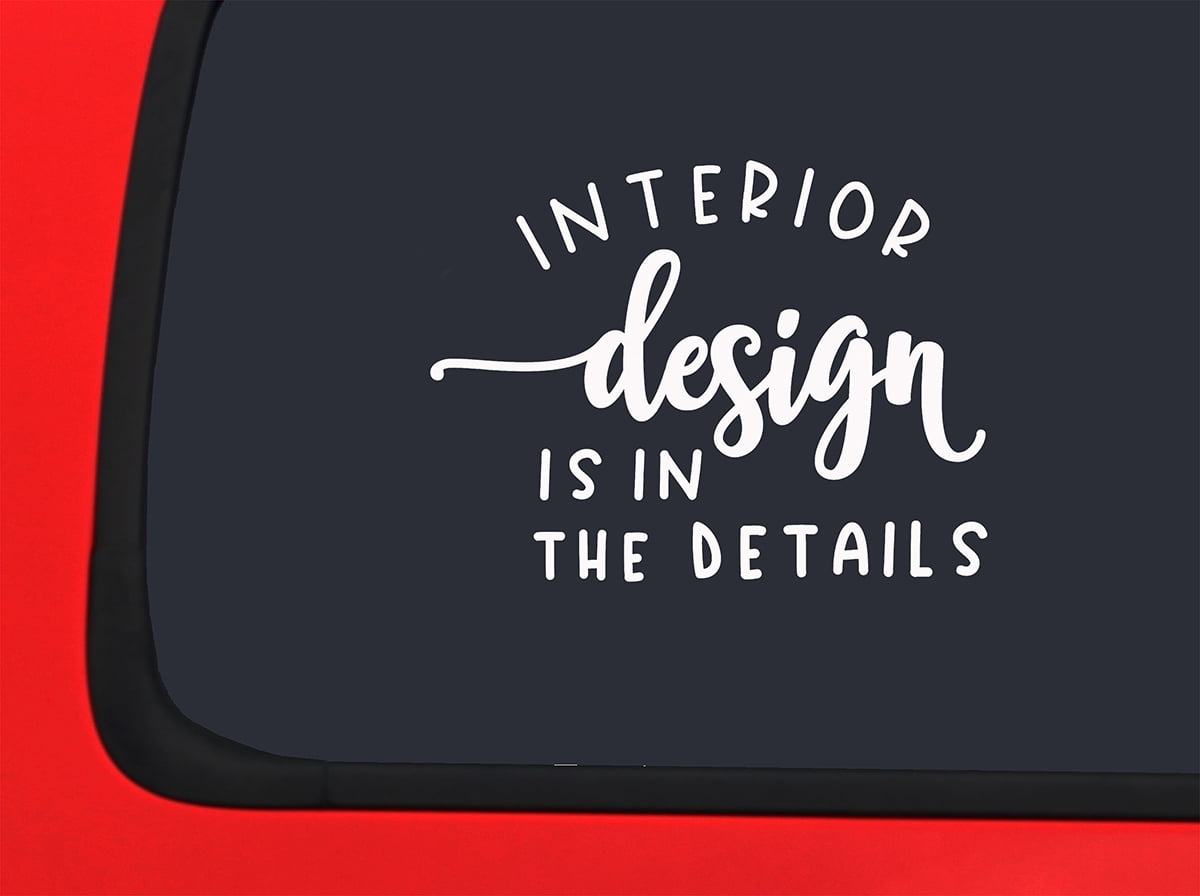 Car Sticker Interior Design Is In The Details Style Home Decorate Car Window Decal Sticker White