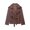 Brown, variant on Cropped Trench Coat for Women Long Sleeves Belted Lapel Top Coat Double Breasted Fall Winter Trendy Coat