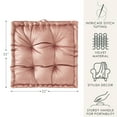 thumbnail image 5 of Home Decor Collection Stylehouse 20" x 20" Old Rose Decorative Floor Pillow, 5 of 8