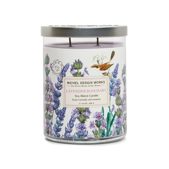 Michel Design Works Lavender Rosemary Medium Tumbler Candle, 14 oz