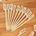 thumbnail image 4 of BambooMN Gluten-Free Marking Bamboo Paddle Skewer Picks - 3.5" (8.9cm) - 1,000 Pieces, 4 of 5