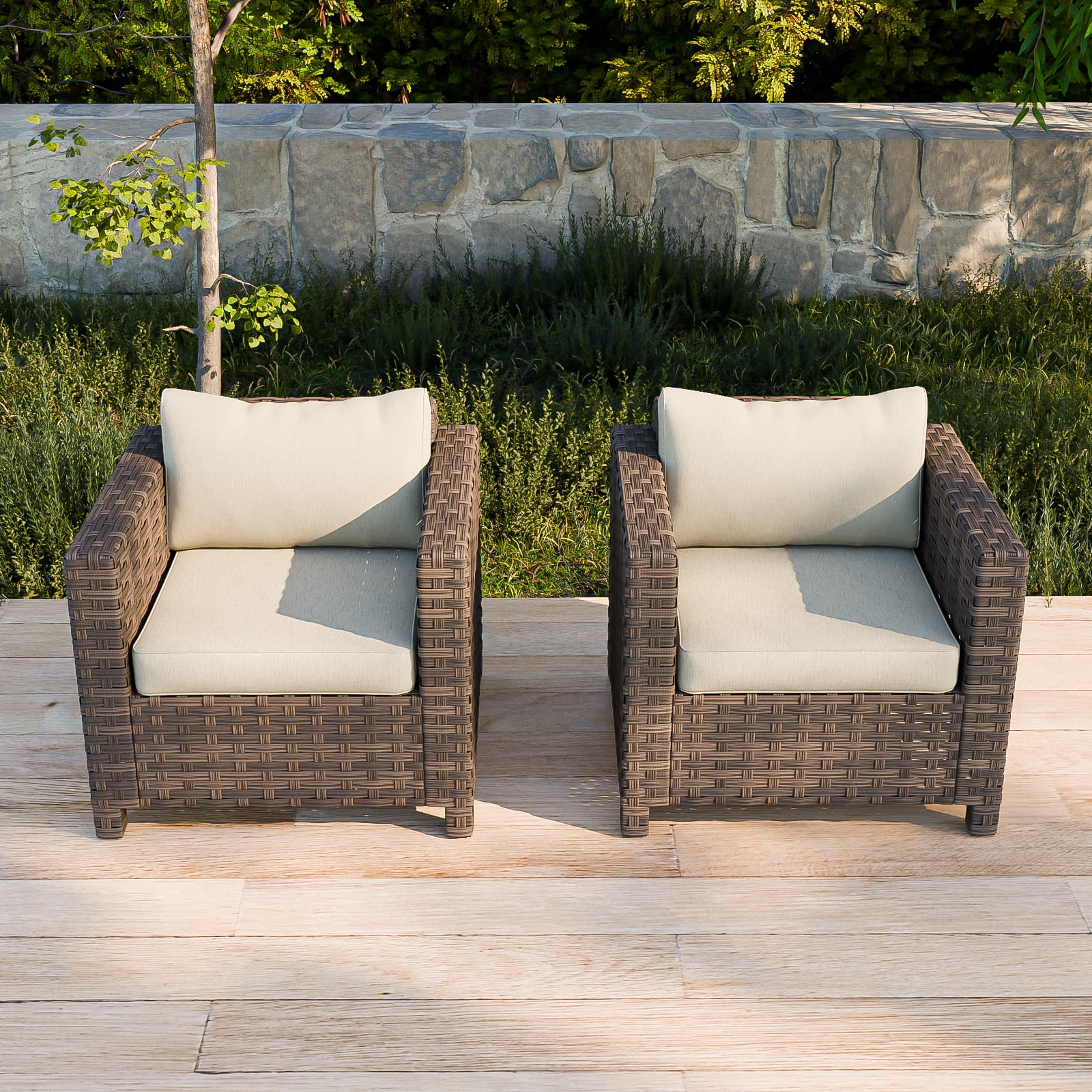 kathy ireland Madison Ave. Aluminum Dining Armchairs w/ Cushions