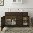 thumbnail image 4 of 48" Freestanding Bathroom Vanity Cabinet without Top in Brown, 4 of 6