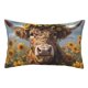 thumbnail image 1 of Balery Cute Cow Sunflower Crown A Funda de Cojín Estampada, Regalos para Mujeres, Regalos de Amor para Ella, Regalos para Novia o Esposa, Funda de Almohada-20"x30", 1 of 6
