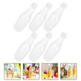 thumbnail image 4 of 6 Pcs Bouteilles Transparentes Claires Réutilisables Bouteilles à Jus Bouteilles à Vin Multifonction, 4 of 4