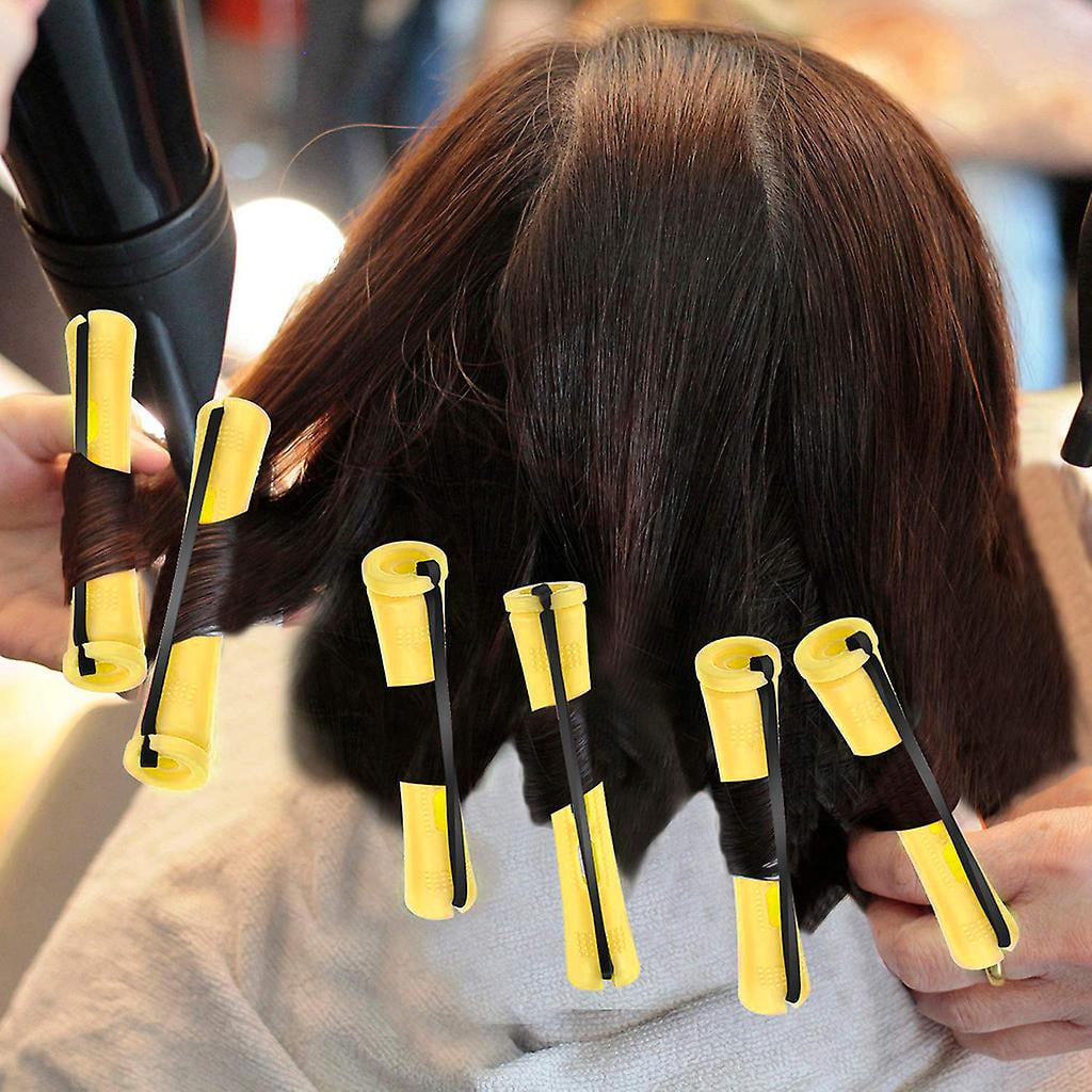 60pcs Hair Perm Rods Cold Wave Rod Plastic Perming Rods Curlers Hair Rollers For Salon Home Styling Tools Yellow Walmart