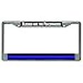thumbnail image 3 of Blessed Are The Peacemakers Thin Blue Line Chrome License Plate Frame, 3 of 3