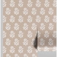 thumbnail image 6 of S4Sassy Ethnic Floral Wallpaper - Asian Style Wall Covering, 25" x 120" Self-Adhesive Textured Vinyl Wallpaper, Decorative Wall Wrap, Easy DIY Decor For Bedroom, Living Room, Living Spaces - Beige, 6 of 7