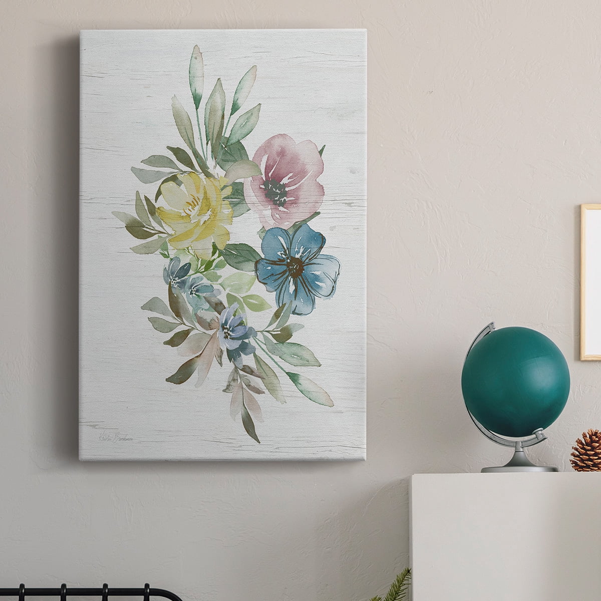 Spring Meadow Arrangement I Premium Gallery Wrapped Canvas - Ready to Hang