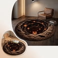 thumbnail image 4 of 3D Halloween Round Rug, Illusion Halloween Round Mat, Funny Rug with Non-Slip Soft Visual Effect Door Mat for Living Room Indoor Decor, 4 of 7