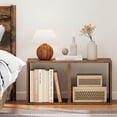 thumbnail image 4 of Costway 2 PCS Stackable Storage Cube Free-standing Storage Organizer Bookcase for Bedroom Brown, 4 of 10
