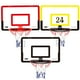 thumbnail image 3 of Tablero de baloncesto transparente para colgar en la puerta, Mini tablero trasero de baloncesto sin perforaciones con 1 cesta de red, 4 ganchos, 1 baloncesto Wmkox8yii HAHFKSH1002, 3 of 9