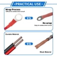 thumbnail image 2 of 1 Pc Cable Inversor de Batería 10 AWG Gauge 10FT 3/8" Lug Cable de Batería Universal para Automóvil Vehículo Barco RV Solar Cobre Estañado Rojo, 2 of 7