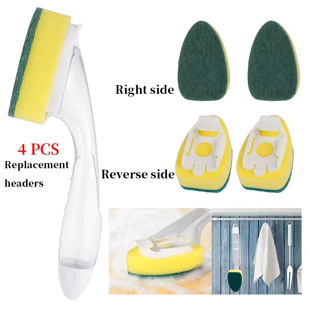 Dishwand Refill 1 Dish Wand and 4 Refill Replacement Sponge Heads, Dish