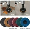 thumbnail image 3 of 25PC 3 inch Medium Surface Conditioning Roll Lock Sanding Disc Die Grinder Drill, 3 of 6
