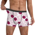 thumbnail image 3 of Men's Boxer Briefs, Onion purple Soft Comfy Mens Underwear Boxer Briefs Breathable With Widen Waist, 3 of 7