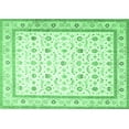 thumbnail image 1 of Ahgly Company Indoor Rectangle Persian Emerald Green Traditional Area Rugs, 8' x 12', 1 of 4