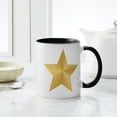 thumbnail image 4 of CafePress - Gold Star Mug - 11 oz Ceramic Mug - Novelty Coffee Tea Cup, 4 of 4