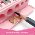 thumbnail image 7 of CCOCC 5 Hole Makeup Pencil Sharpener Cosmetic Tool Multiple Sizes Eyeliner and Lip Liner Sharpener for Women 5 Slot Make Up Pencil Sharpener (Pink), 7 of 7