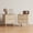 Cream-2, variant on YouTrend Nightstand with Open Shelf,Beside Table with Fluted Design ,End Table with Solid Wood Legs for bedroom