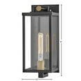 thumbnail image 3 of 23010BK Hinkley Lighting Catalina - 10W 1 LED Outdoor Medium Wall Lantern In Modern Style-16 Inches Tall and 6.5 Inches Wide, 3 of 15