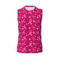 thumbnail image 6 of Lsque Breast Cancer Awareness6 Print Men's Cotton Blend Sleeveless Muscle Shirts (S-3XL)- Moisture Wicking, Odor Protection, UPF 30+,X-Large, 6 of 8