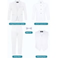 thumbnail image 5 of Boy's 5-Piece Tuxedo Set – White, 16, 5 of 7