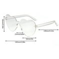 thumbnail image 3 of Espejo De Mujer Gafas de sol sin montura en forma de corazón, transparentes, de colores pastel, para mujer. Accesorio de moda. 1 unidad Rkxzt, 3 of 7
