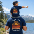 thumbnail image 4 of Better Together Sunset Matching Shirt, Dad Son Retro Landscape Tee, Family Matching Outfit, Fathers Day Mini Me Gift, 4 of 7