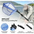 thumbnail image 4 of SAN LIKE Rubber Coated Mesh Foldable 19.7" x 20.9" Hoop Fishing Landing Net, 98.4, 4 of 8