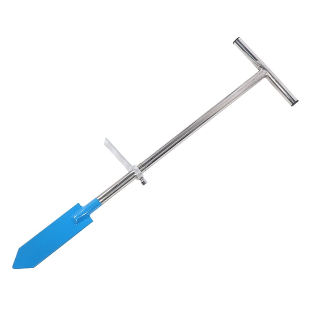 Long Dibble Transplanting Spade Forestry Tool, Efficient Stainless Steel Dibble Bar for Backyards