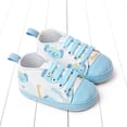 thumbnail image 2 of Eashery Baby Girls Boys Canvas Sneakers Boys Girls Fisherman Sandal Casual Sneakers First Walkers White Toddler Shoes (Blue,6), 2 of 5