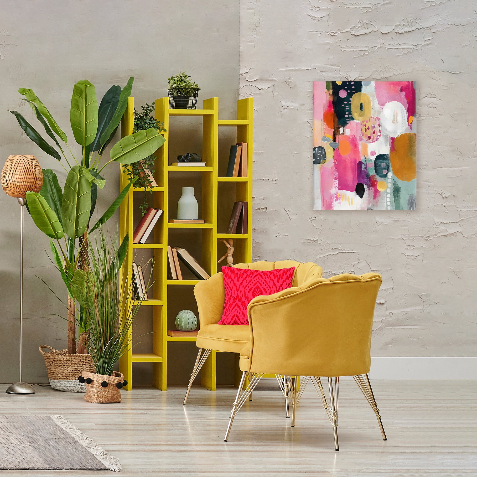 Stupell Industries Abstract Blooms Cascade Canvas Wall Art, design by Riley B