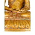 thumbnail image 3 of Large Size Meditating Buddha Tibetan Buddhist Deity Brass Handmade - Made in India, 3 of 3