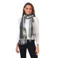 thumbnail image 2 of FORMRS Womens Scarf Winter Soft Long Big Warm Shawls Wrap Tassel Scarves, Space Earth, 2 of 9