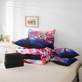 thumbnail image 6 of Homewish Boho Bohemain Pattern 7pcs Bedding Comforter Set,Colorful Polka Dots Queen Bedding Sets,Blue Red Queen Sheet Sets For Adults,Breathable Home Decor Reversible, 6 of 8