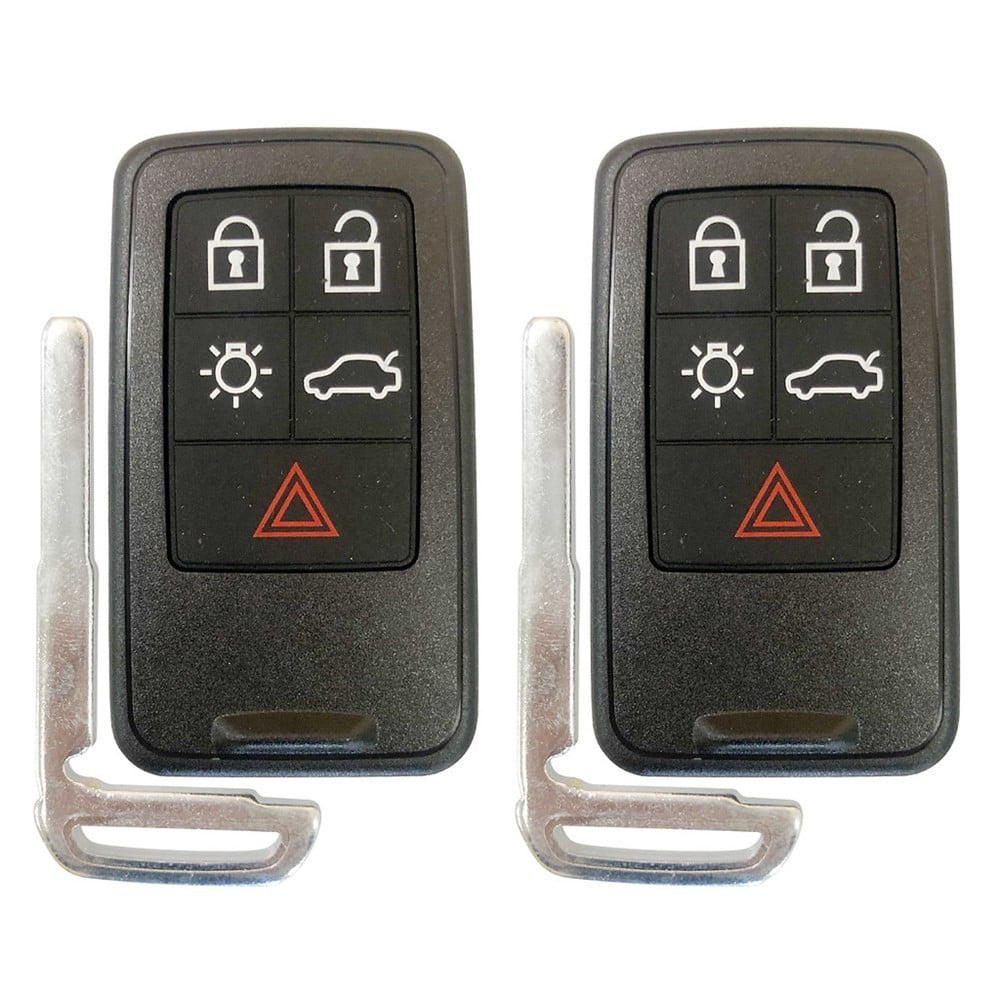 2 SMART KEY for VOLVO V70 XC70 S80 XC60 S60 5 BUTTON KR55WK49266 ...