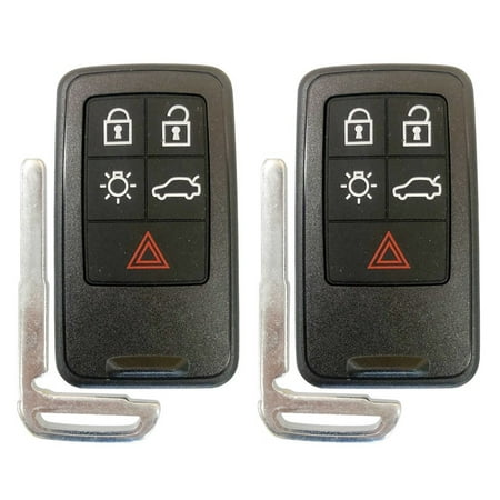 2 SMART KEY for VOLVO V70 XC70 S80 XC60 S60 5 BUTTON KR55WK49266