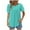 Green, variant on Summer Oversize Shirts for Womens 2025 Fashion Daily Short Sleeved V-neck T-shirt Top Short Sleeved Round Neck Top/shirt