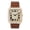 Gold Brown, variant on Men’s 40mm Iced Out Square Watch – Luxury Quartz Timepiece with Black Leather Band, Fully Paved Dial, Bold Hip Hop Fashion Accessory, Gift for Him - Rose Black