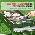 thumbnail image 6 of KFFKFF 23.5"x16" Stainless Steel Flat Top Griddle BBQ Gas Grill 2 Burners Silver, 6 of 9