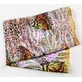 thumbnail image 2 of Phagun Peau de Papillons Roses et Léopard en Soie Pure Imprimée Foulard Carrée Dupatta Bandeau pour Femmes, 2 of 6