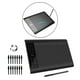 thumbnail image 1 of Tableta de dibujo gráfico, tableta de dibujo grande de 10x6 pulgadas, lápiz sin batería de 8192 niveles de , Compatible con Windows 10/8/7 Opción 2 Hugo Tableta gráfica, 1 of 10