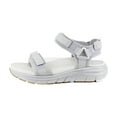 thumbnail image 2 of Vionic Walk Max Wanderer Women's Sandals Vapor Grey Leather & Mesh Size 5 M, 2 of 8